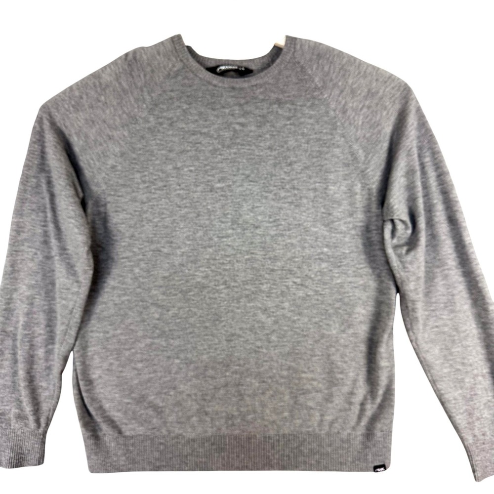Mountain Khakis Wyatt Sweater Mens XL Gray Wool Blend Crewneck Pullover MK-512
